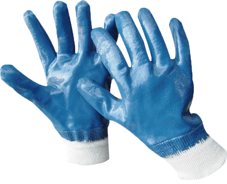 #1302F JERSEY KNIT NITRILE DIPPED GLOVES, FULLY COATED